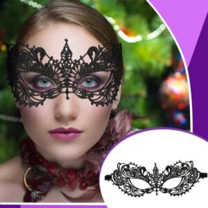 ANTIFAZ DE ENCAJE NEGRO