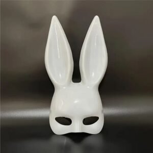 MÁSCARA DE OREJAS BLANCAS DE CONEJO